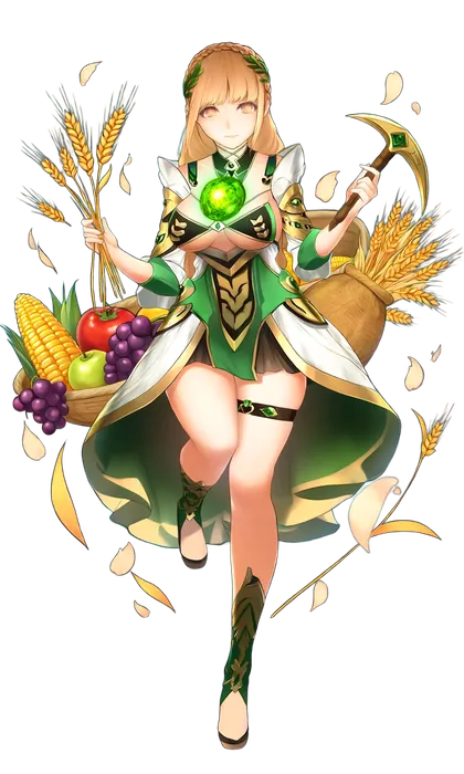デメテルのキャラクターイラスト(豊穣の乙女座)
