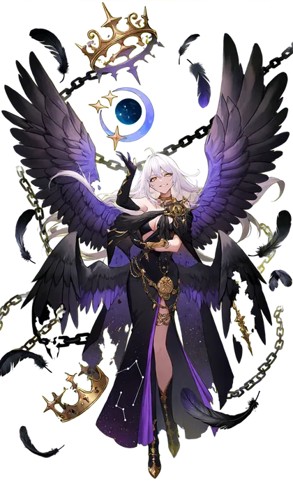 ルシファーのキャラクターイラスト(明けの明星)