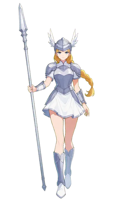 ワルキューレのキャラクターイラスト(戦死者を導く翼)